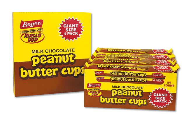 Giant Peanut Butter Cups - 24 count box – Boyer Candy Company