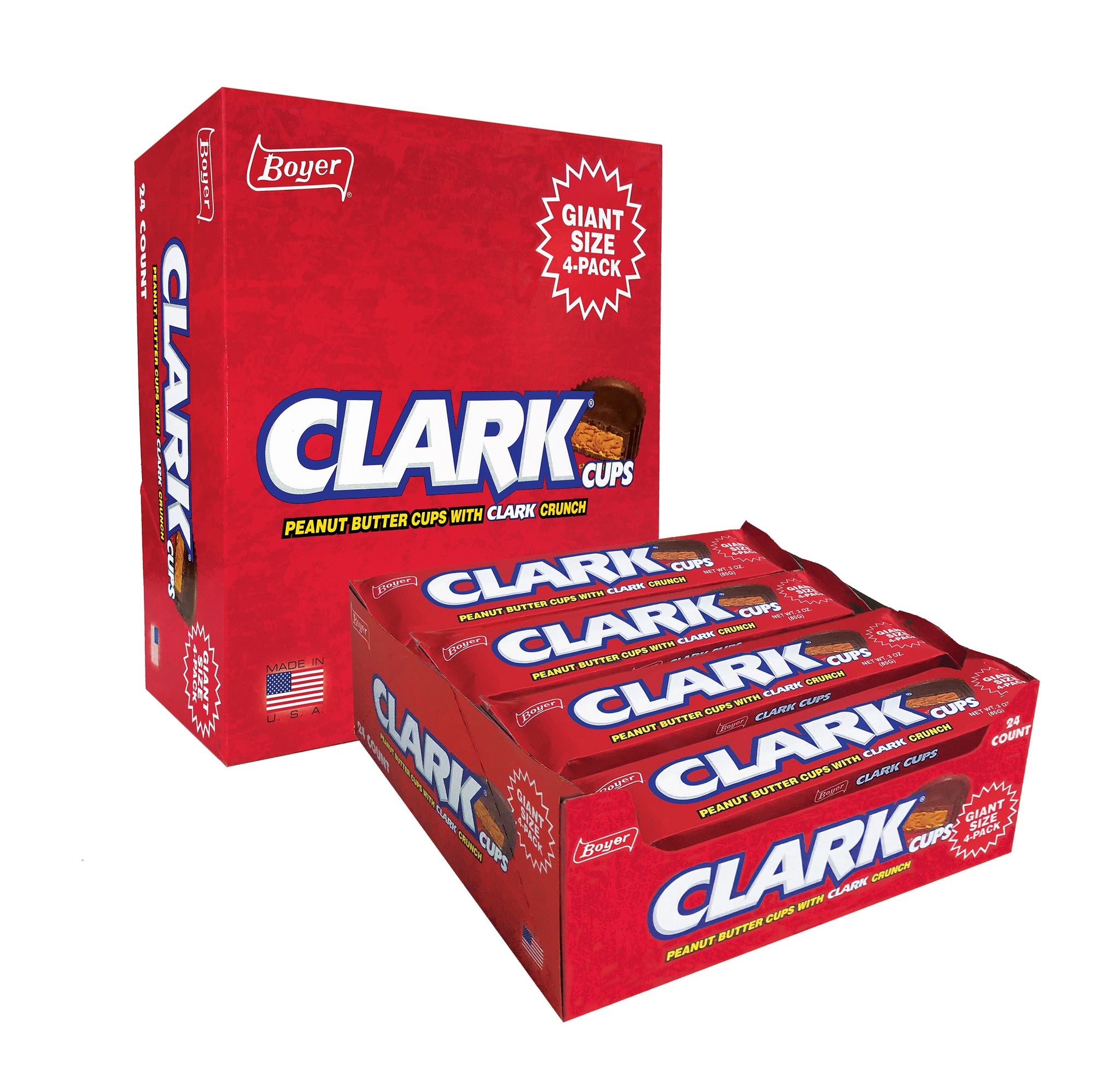 Giant Clark Cups 24 count box Boyer Candy Company